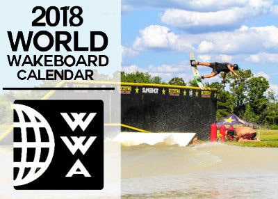 Calendrier Mondial 2018 du wakeboard
