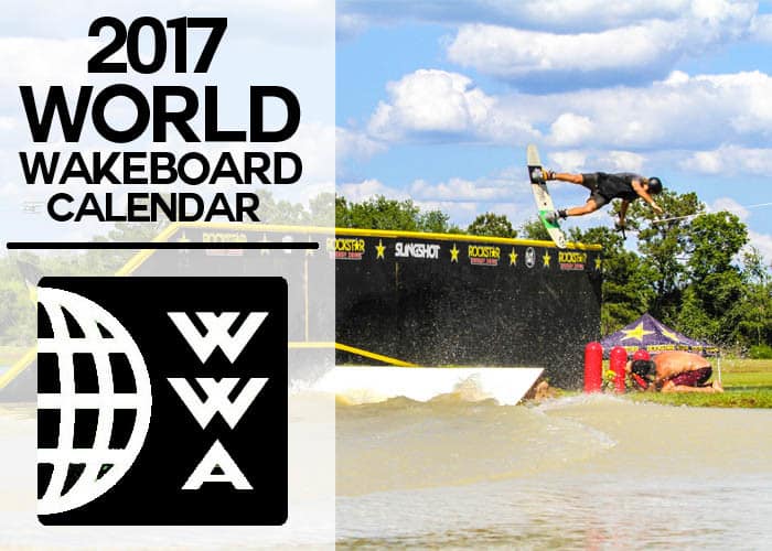 World wakeboard Calendar 2017